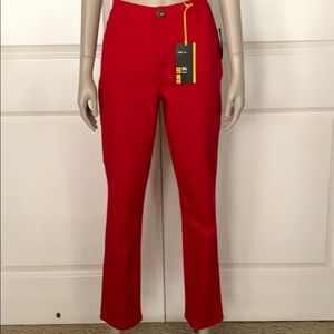 NWT Style & Co Red Slim Leg Tummy Control Jeans